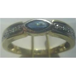 K14 YELLOW GOLD SAPPHIRE RING