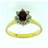 Image 1 : DIAMONDS &DARK RED  RUBY  RING