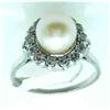 Image 1 : NATURAL BRILLIANT AND PEARL RING