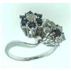 Image 1 : DARK BLUE SAPPHIRE & DIAMOND RING