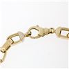 Image 5 : NEW Italian 14K Yellow Gold 8" Fancy Large Polished Cable Link Chain Bracelet