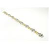Image 3 : 14k Solid Two Tone Gold Diamond Drenched 3.29 ctw UNIQUE Alternating Link Bracel