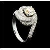 Image 4 : 14KT White Gold 2.24 ctw Diamond Ring