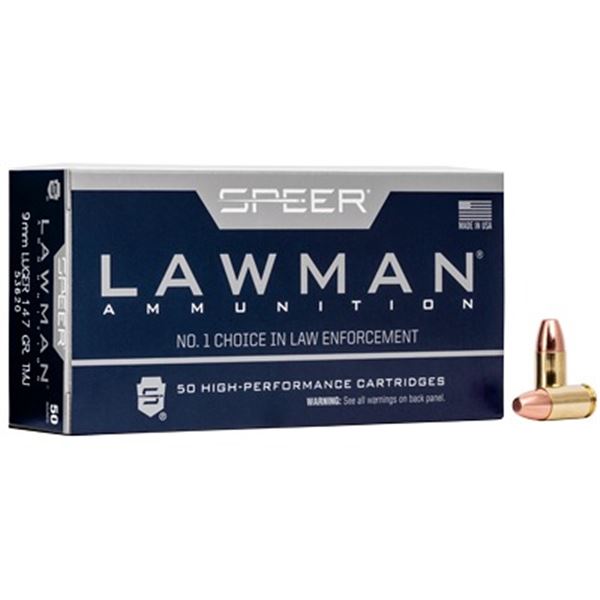 SPR LAWMAN 9MM 147GR TMJ - 50 Rds