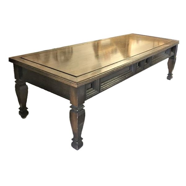 Wooden Coffee Table, 52.5" x 22" ,  Height 15.25"