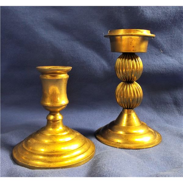 Two Brass Candlesticks