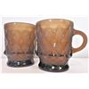 Image 1 : Two Anchor Hocking Mugs Brown