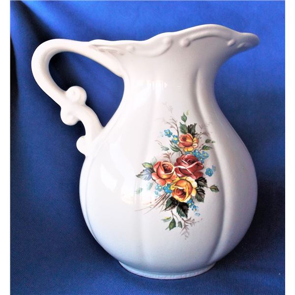 Floral Pattern Pitcher - Duncan Ceramic 1975
