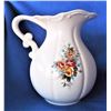 Image 1 : Floral Pattern Pitcher - Duncan Ceramic 1975