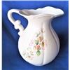 Image 1 : Floral Pattern Pitcher - Duncan Ceramic