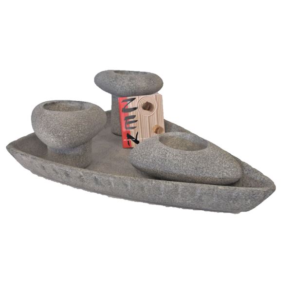 Triangular Zen Garden with Book