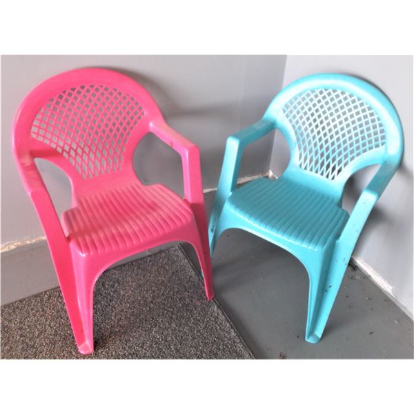 Two Children's Lawn Chairs