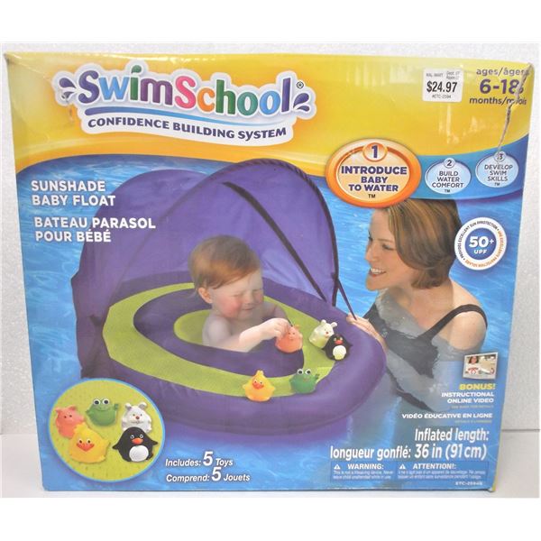 Swim School Sunshade Baby Float