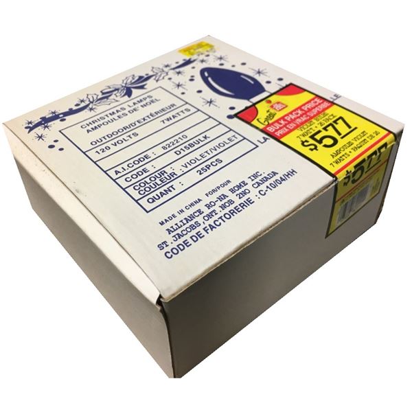 TWENTY FIVE Purple/Violet Christmas Lights