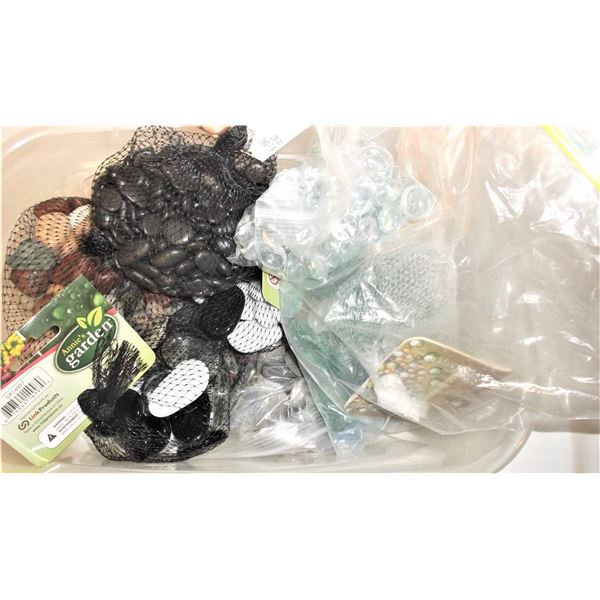 Shoe Box of Craft Stones