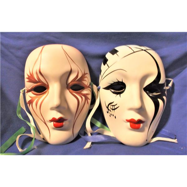 Two Porcelain Masks