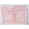Image 1 : Two Pink Gingham Placemat and Napkin Sets NEW IN PACKAGE