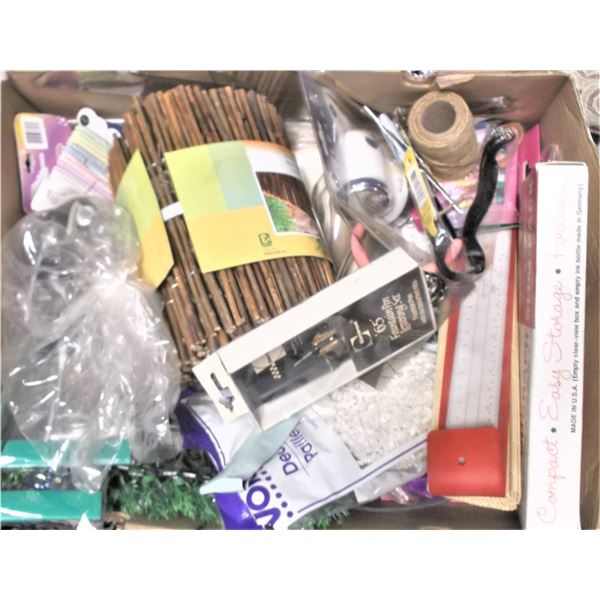 Box of Craft Supplies