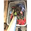 Image 1 : Bin of Christmas Items