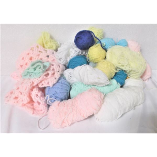 Bag of Yarn and Granny Squares