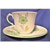 Image 1 : Tea Cup - Green Floral Pattern