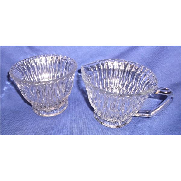 Sugar Bowl and Creamer