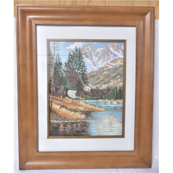Framed Eagle Painting