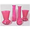 Image 1 : Four Pink Vases