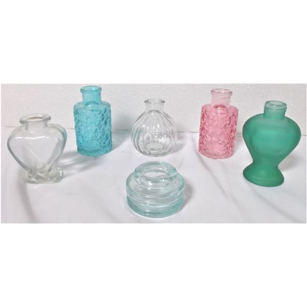 Six Small Vases