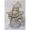 Image 1 : Porcelain Doll Clown Music Box - Tested and Works