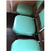 Image 4 : Four Kitchen Chairs - Turquoise