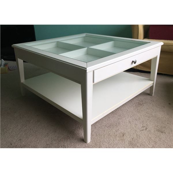 Coffee Table With Shadow Box Style Display Case