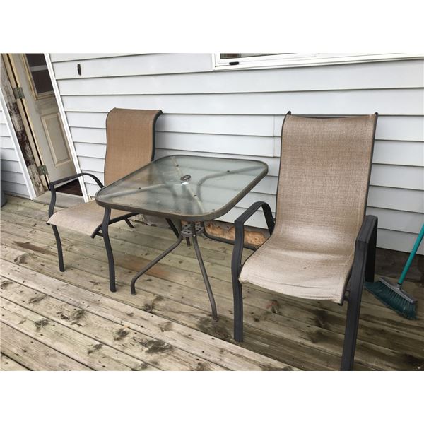 Patio Furniture - Two Chairs and One Table