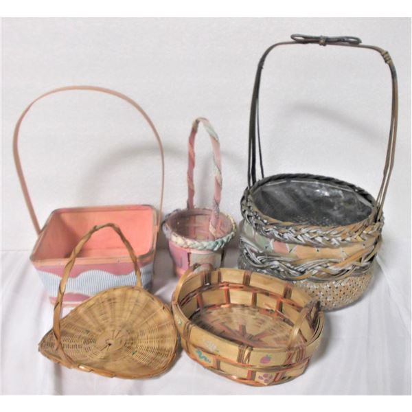 Five Wicker Baskets
