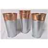 Image 1 : Four Decorative Sap Can Styled Metal Containers
