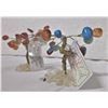 Image 1 : Two Gemstone Trees - Carnelian and Mixed Stone