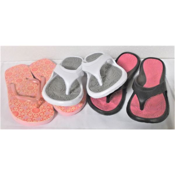 Three Pairs of Sandals Size 7