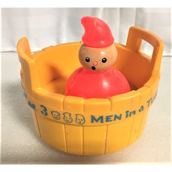 Fisher Price Vintage Three Men in a Tub, With one Character