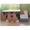 Image 2 : Children's Chairs and Table with Animals