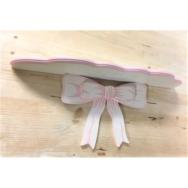 Wood Shelf with Bow