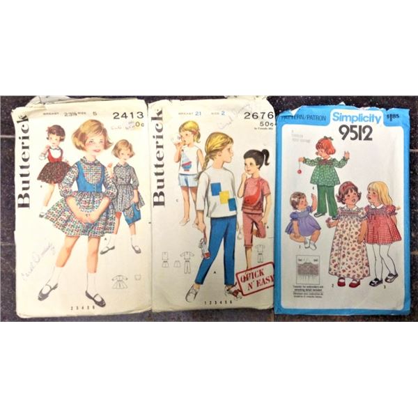 Vintage Patterns - Children's Clothes