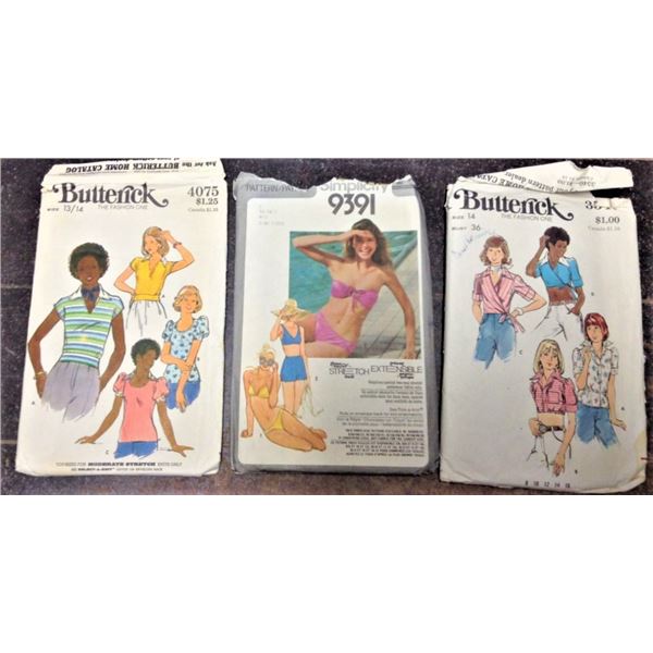 THREE Vintage Patterns