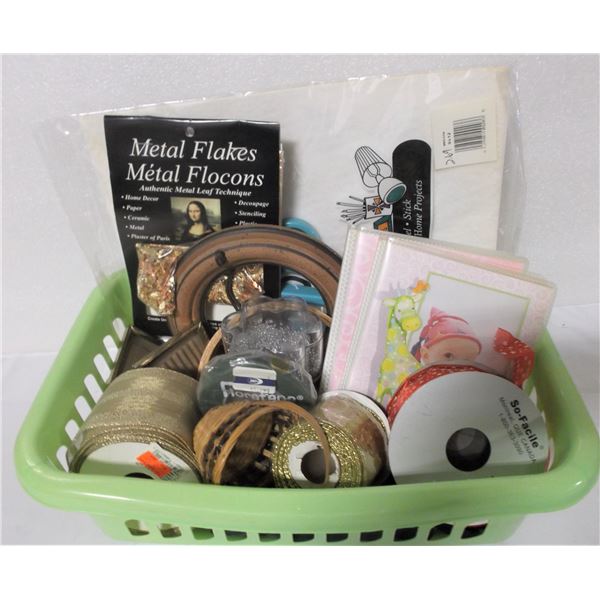 Bin of Craft Supplies