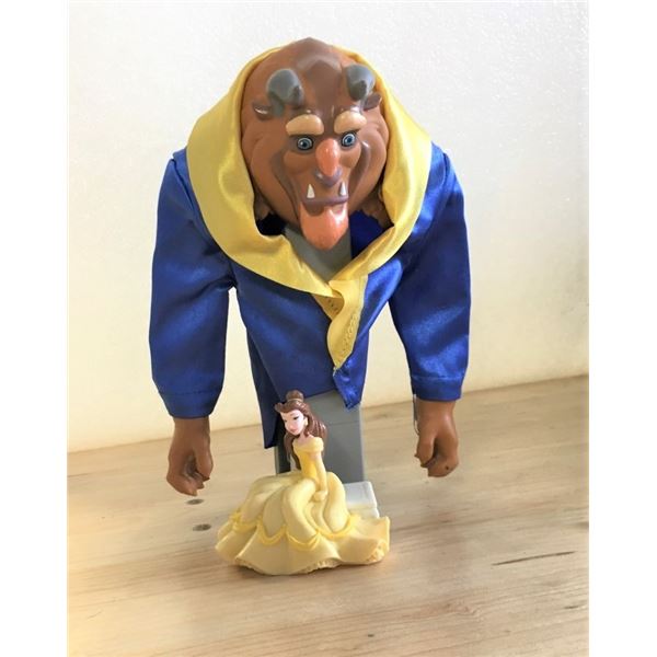 Belle Figurine and Beast Puppet