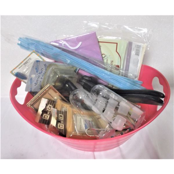 Bin of Craft Supplies