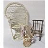 Image 1 : Three Decorative Doll Chairs