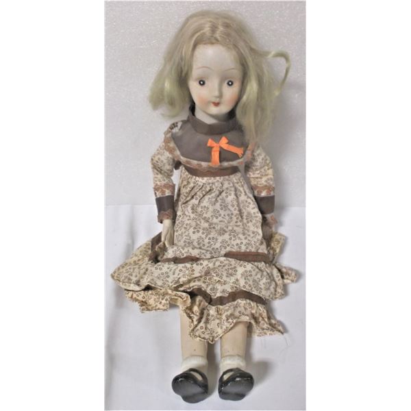 Porcelain Doll - With Music Box - Tested and Works