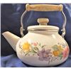 Image 2 : Tea Pot - White with Floral Design