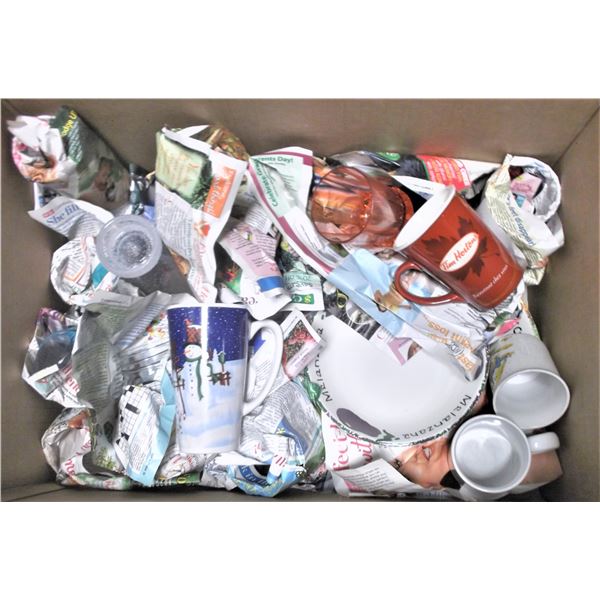 Box of Miscellaneous Glassware