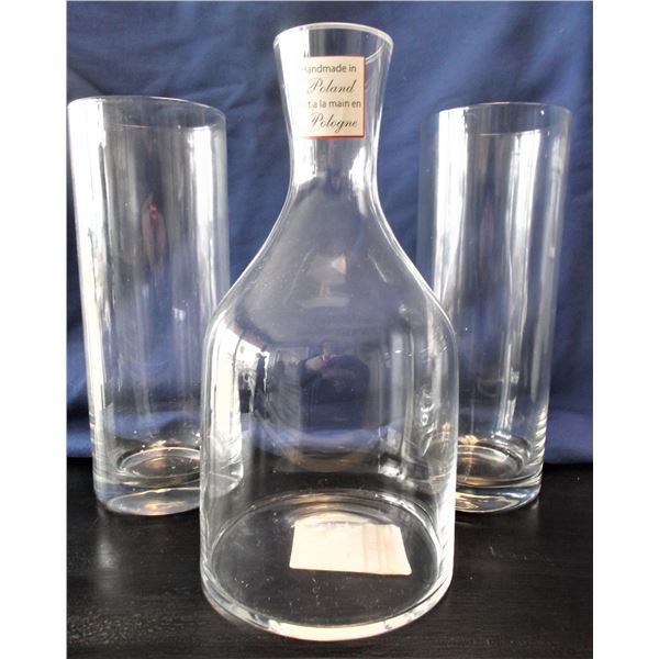 Three Glass Vases